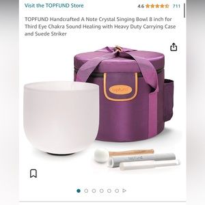 Crystal singing bowl